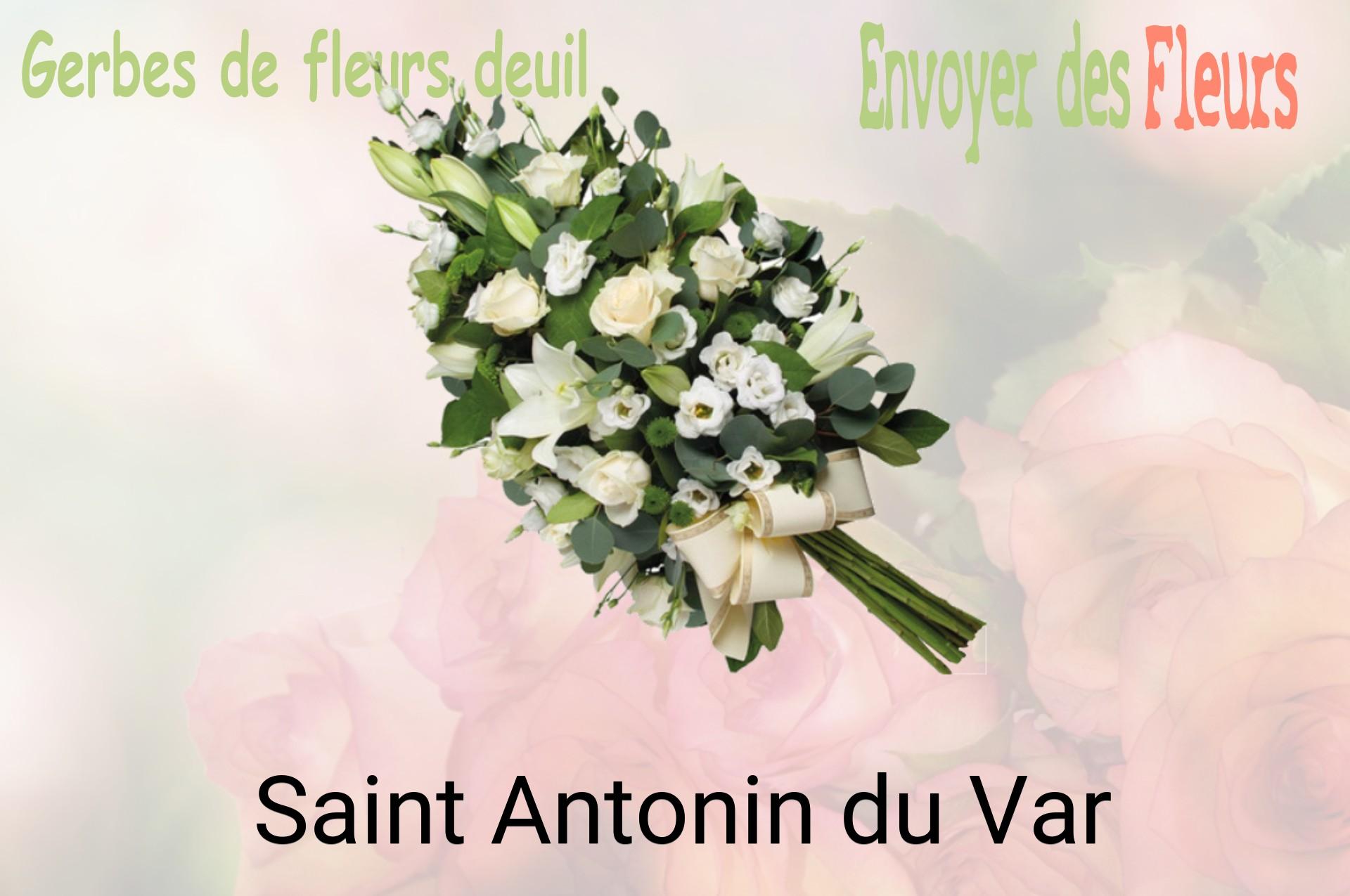 Gerbe de fleurs de deuil livrée à Saint-Antonin-du-Var